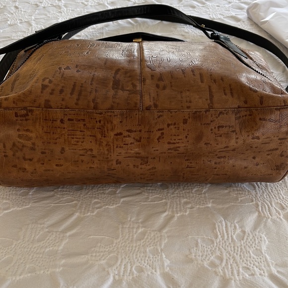 Large SHARIF Vintage Tote, Brown and Black, Very Good Condition, Made in USA - Picture 10 of 16